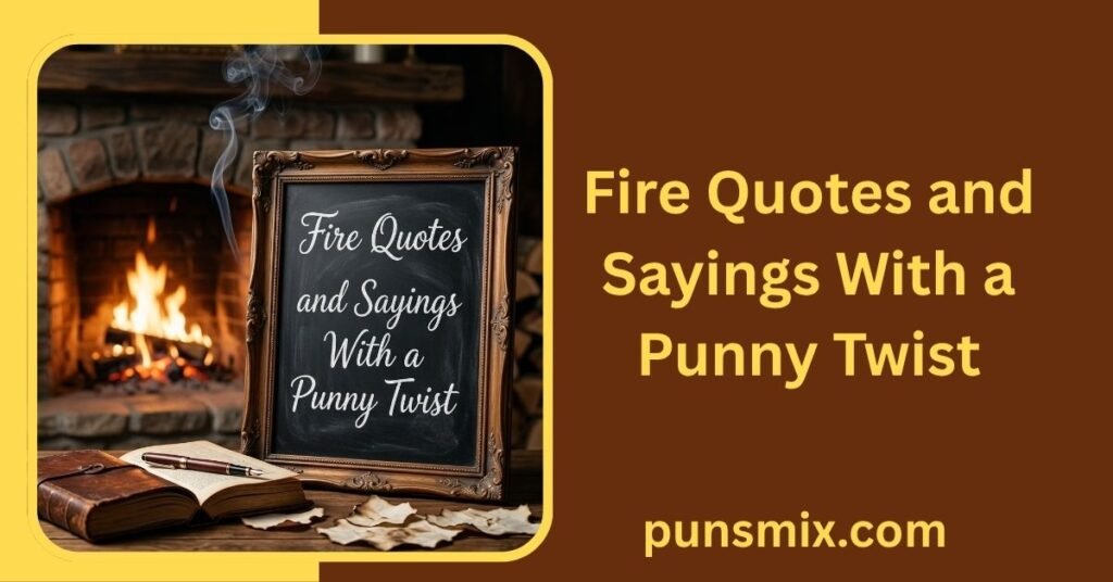 Fire Quotes and Sayings With a Punny Twist