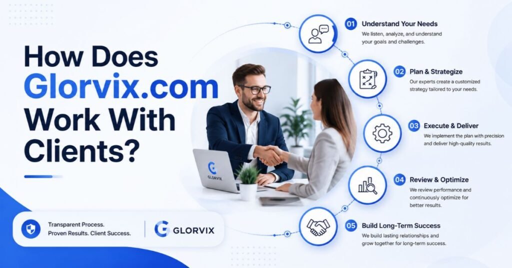 How Does Glorvix.com Work With Clients?