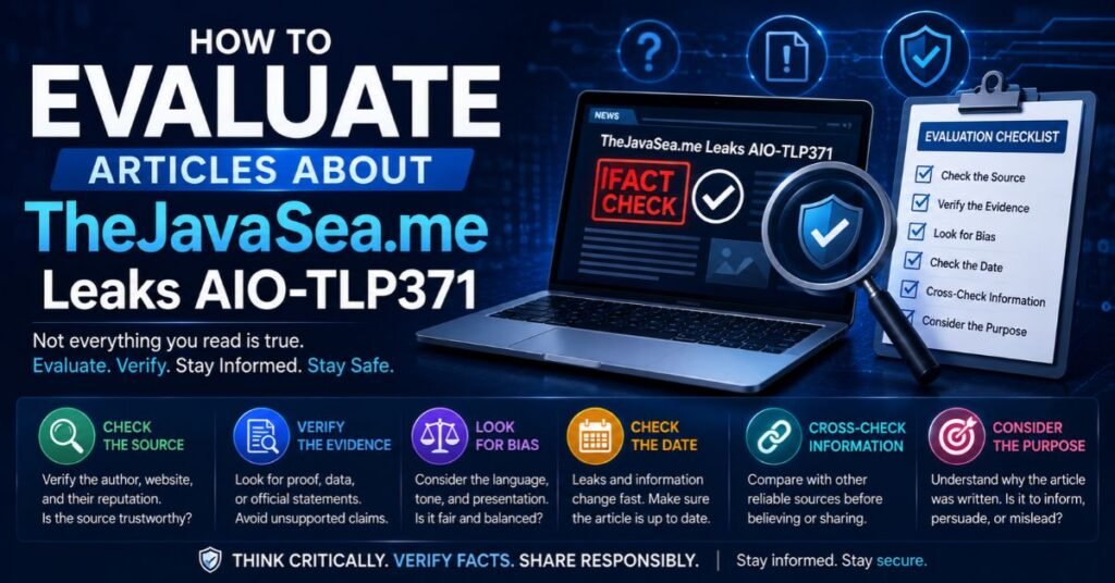 How to Evaluate Articles About TheJavaSea.me Leaks AIO-TLP371