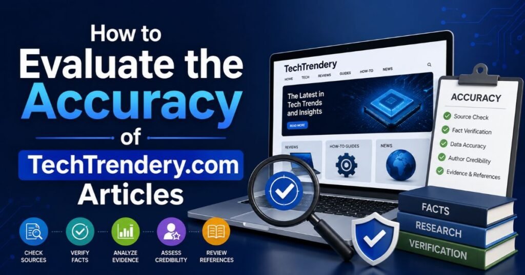 TechTrendery.com Review: What It Is, Topics, Safety, and Credibility 2 How to Evaluate the Accuracy of TechTrendery.com Articles