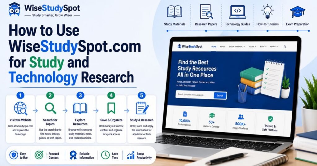 How to Use WiseStudySpot.com for Study and Technology Research