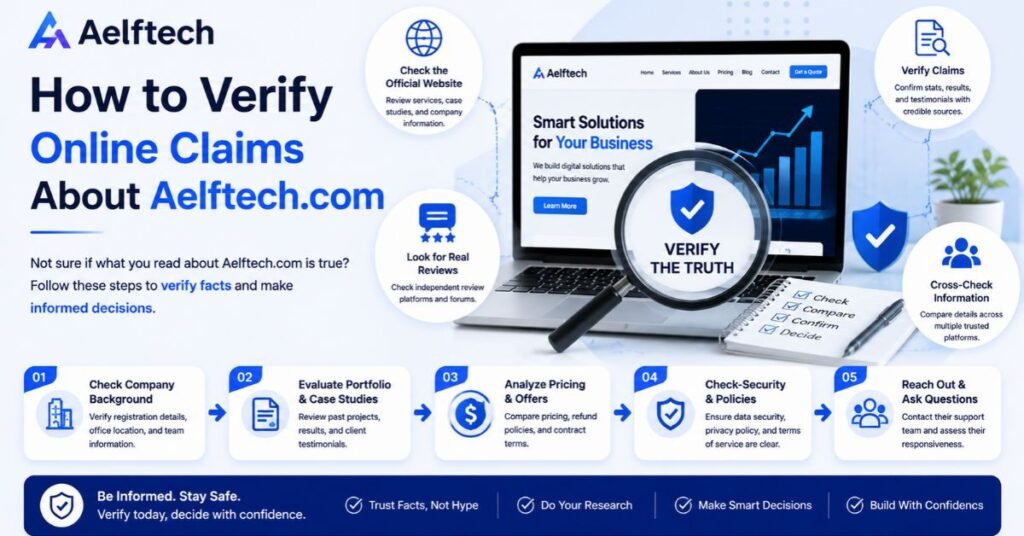Aelftech com Review 2026: Services, Pricing, Legitimacy, and What to Verify 4 How to Verify Online Claims About Aelftech.com