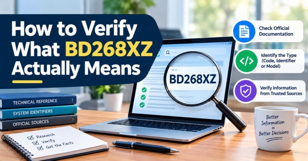BD268XZ Explained: Meaning, Uses, Applications, and What to Know 3 How to Verify What BD268XZ Actually Means