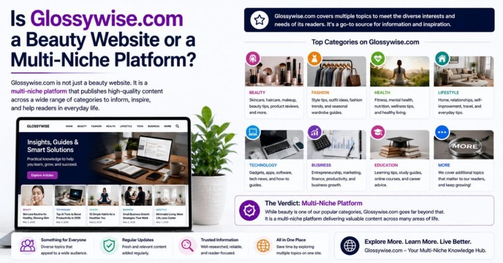 Glossywise.com Review 2026: What Is It, Is It Legit and Safe? 3 Is Glossywise.com a Beauty Website or a Multi-Niche Platform?