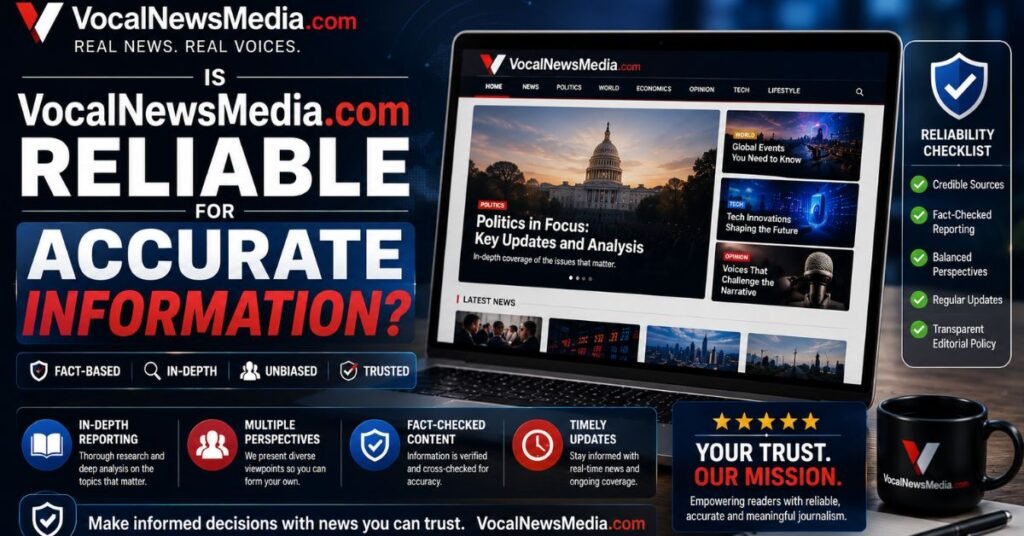 VocalNewsMedia.com Review 2026: Is It Legit, Safe, and Reliable? 2 Is VocalNewsMedia.com Reliable for Accurate Information?