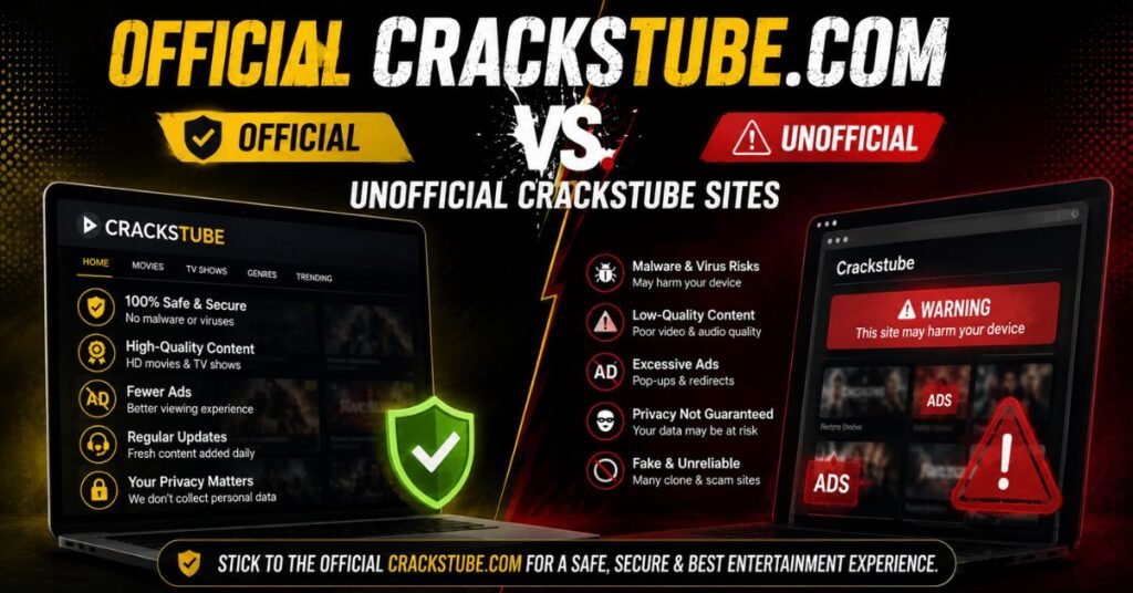 Official CracksTube.com vs. Unofficial Crackstube Sites
