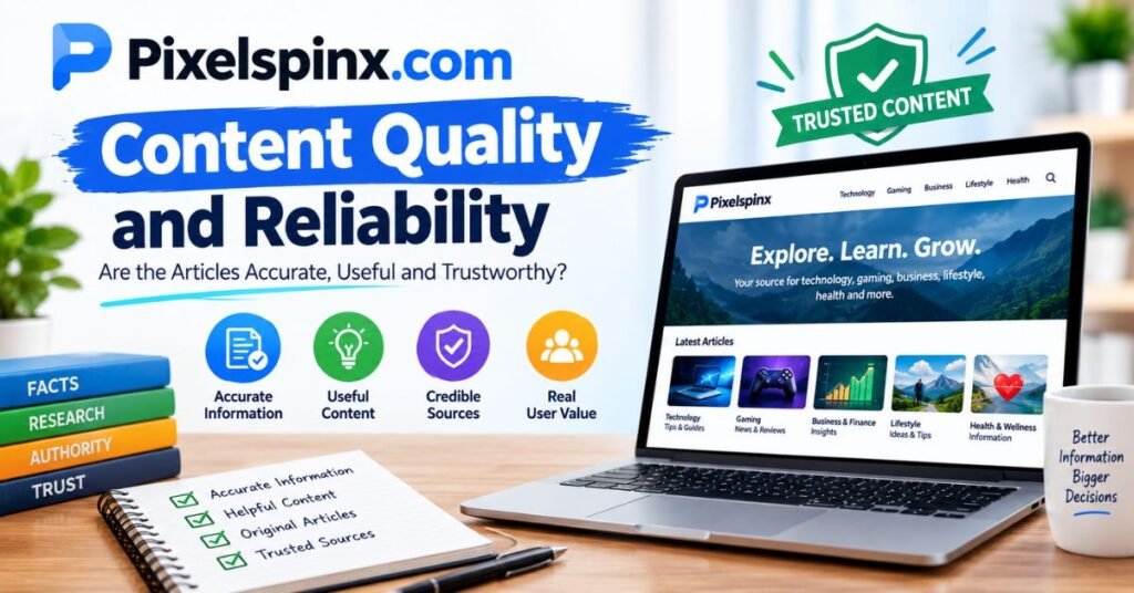 Pixelspinx com Review 2026: What Is It, Is It Legit and Safe? 2 Pixelspinx com Content Quality and Reliability