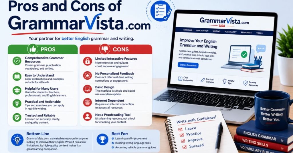 GrammarVista.com USA: Features, Uses, and What You Should Know 3 Pros and Cons of GrammarVista.com