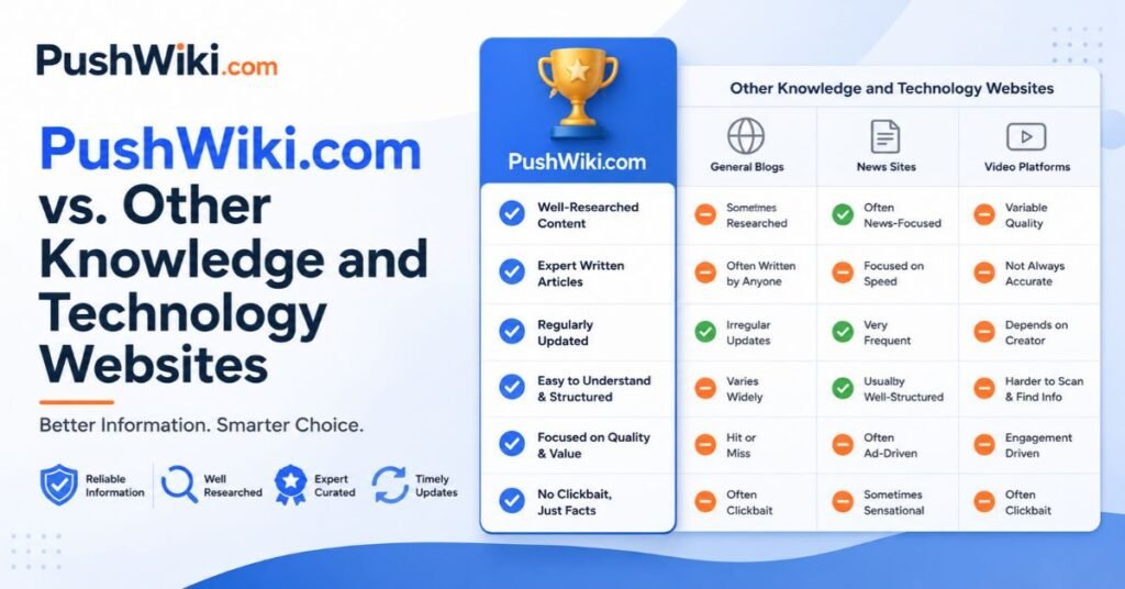PushWiki.com Review: Features, Safety, Legitimacy, and What You Should Know in 2026 3 PushWiki.com vs. Other Knowledge and Technology Websites