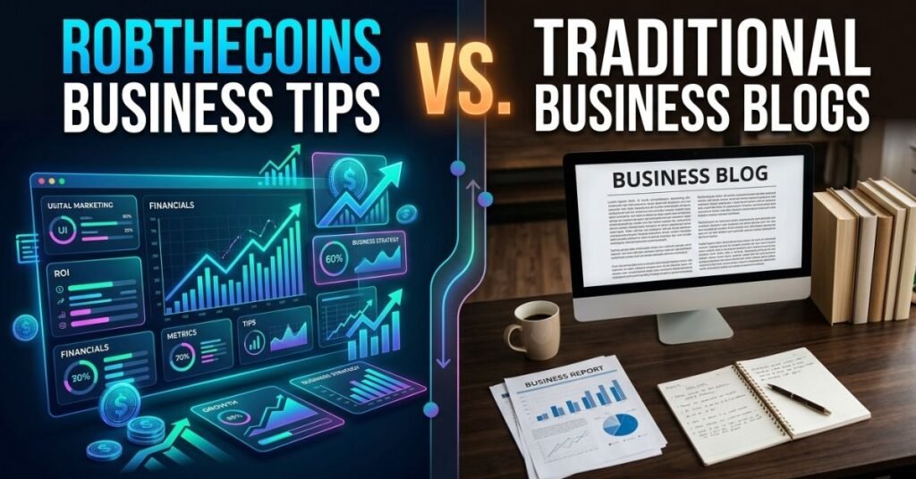 Robthecoins Business Tips vs. Traditional Business Blogs