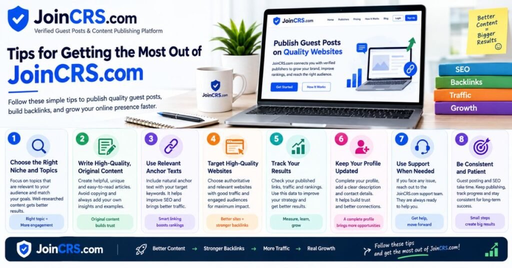 JoinCRS com Guide 2026: How It Works, Features, Safety, and Benefits 4 Tips for Getting the Most Out of JoinCRS.com