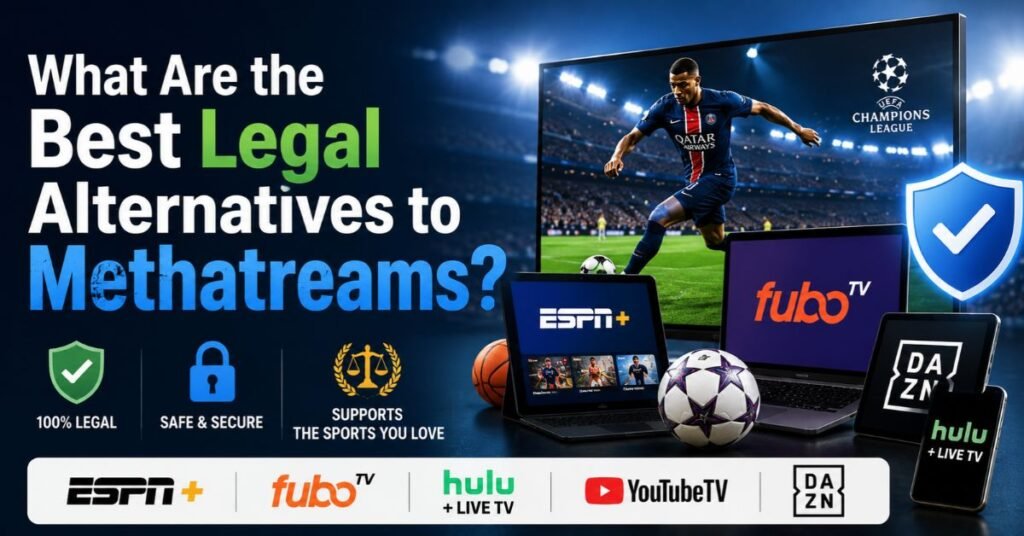 Methatreams: What It Is, Safety Risks, Legality, and Legal Sports Streaming Alternatives 2 What Are the Best Legal Alternatives to Methatreams?