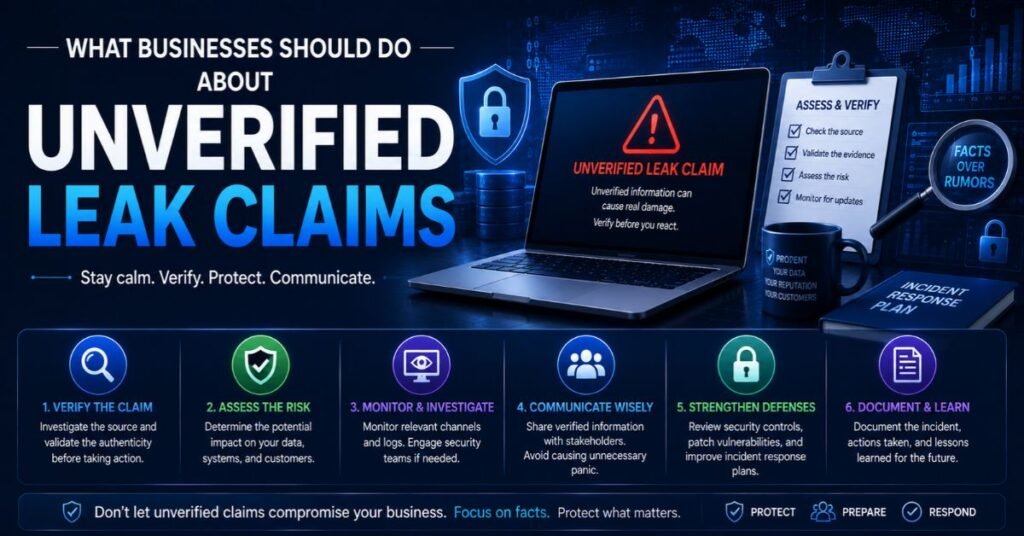What Businesses Should Do About Unverified Leak Claims