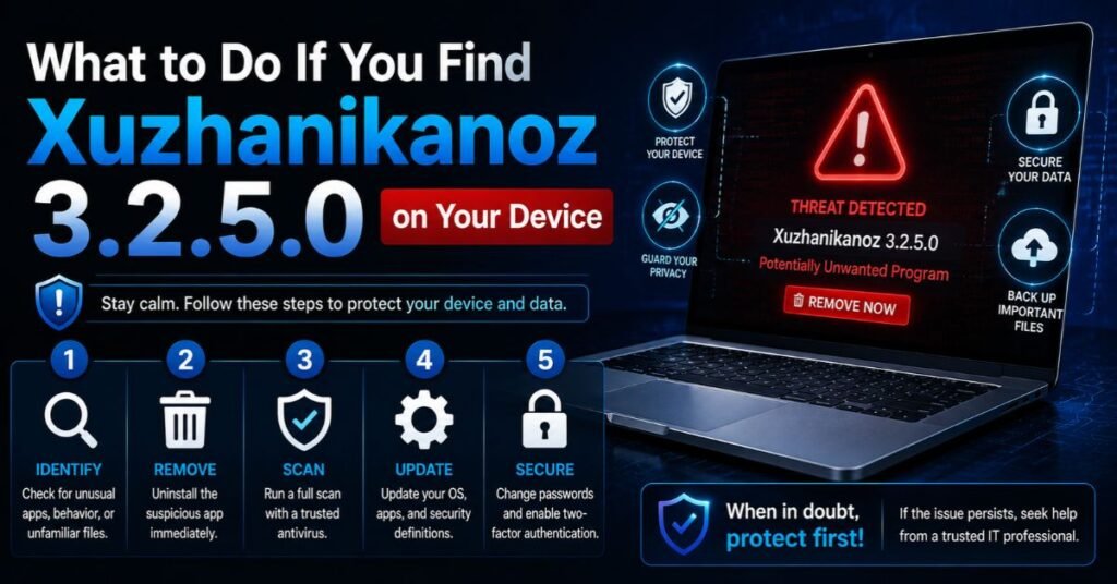 What to Do If You Find Xuzhanikanoz3.2.5.0 on Your Device