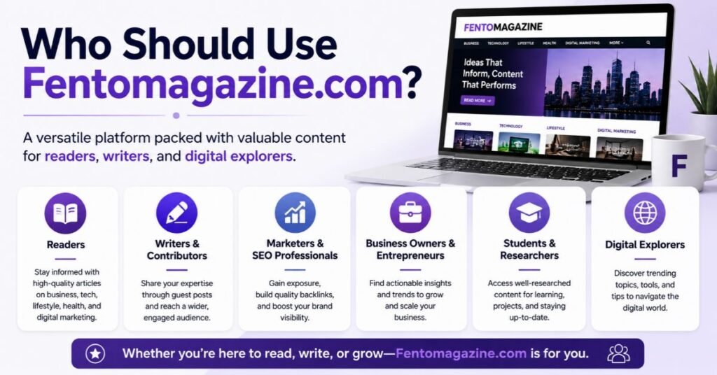 Fentomagazine.com Review: Features, Content, Guest Posts, and Safety Guide (2026) 3 Who Should Use Fentomagazine.com?